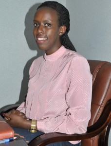 Sonia Mugabo montre que la compétition dans l'industrie hôtelière est forte (Photo Gérard Rugambwa)