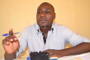 Pierre Claver Njejimana, psychologue au CNPK dans un entretien accordé à LNR (Photo Tesire Mudahemuka)