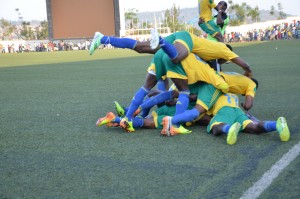 Les Rwandais attendent des Amavubi un tel scénario durant tous les matchs de CHAN 2016 (Photo Archives)