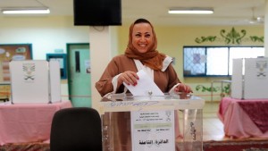 Une Saoudienne fière de voter (Photo archives)