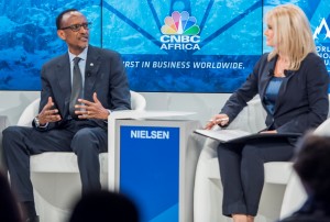 Paul Kagame à Davos a montré que les défis à la croissance sur le continent interpellent les Africains à se tourner vers l'Afrique (Photo PPU)
