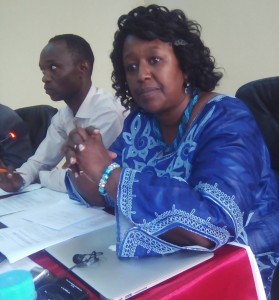 La Ministre Dr Agnès Binagwaho (à droite) et Dr Jean  Léonard Hakizimana (Photo Chantal Namukunzi)