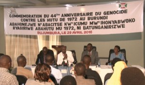 Commémoration du génocide au Burundi  (Photo RTNB)