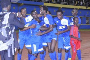 Rayon Sports a humilié APR FC par quatre buts à zéro, un score historique dans les annales du Rwanda (Photo R. James)