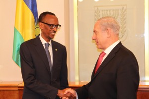 Paul Kagame et Benjamin Netanyahu