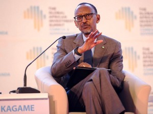 Le Président Paul Kagame, lors de son intervention au Sommet Global sur l'investissement en Afrique (Photo PPU)