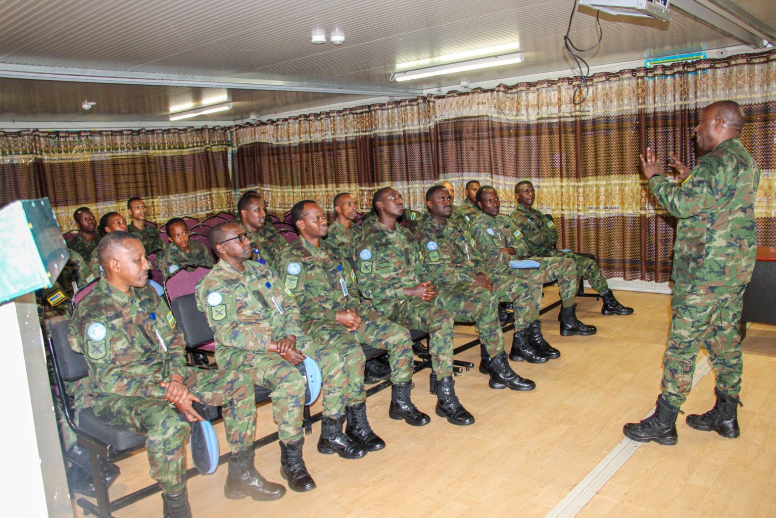 UNMISS: Visite d’adieu du Général de brigade Kanobayire aux Casques bleus rwandais