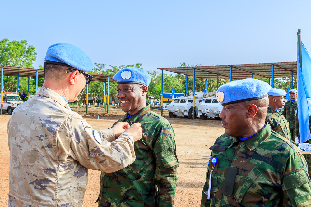 Soudan du Sud: des Casques blues Rwandais décorés des médailles de l’ONU pour leur service exemplaire