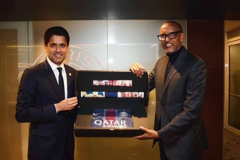 ‎Le président Kagame félicite le PSG pour son sacre en Ligue des champions de l’UEFA
