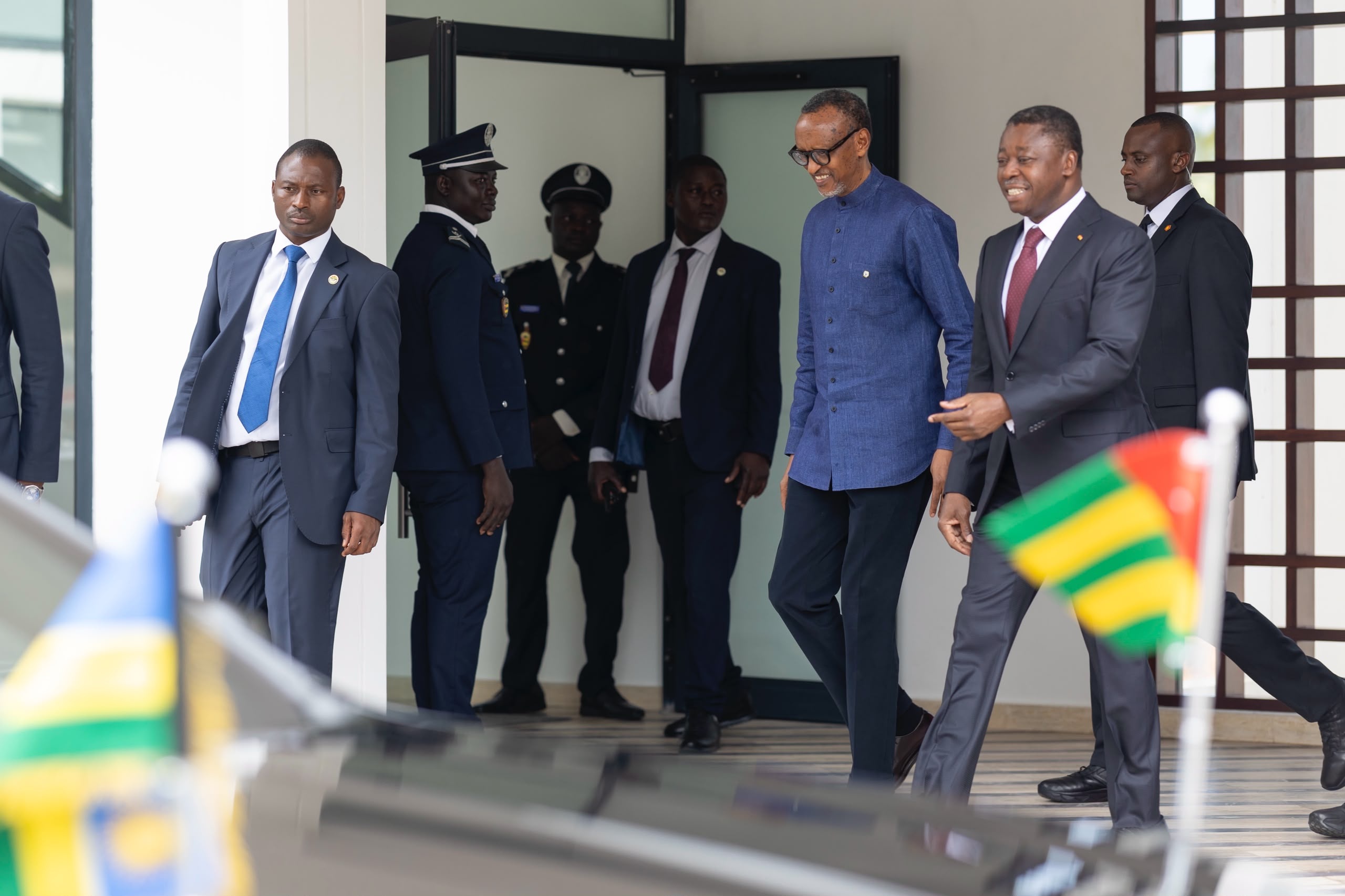 Le président Kagame entame une visite de travail au Togo