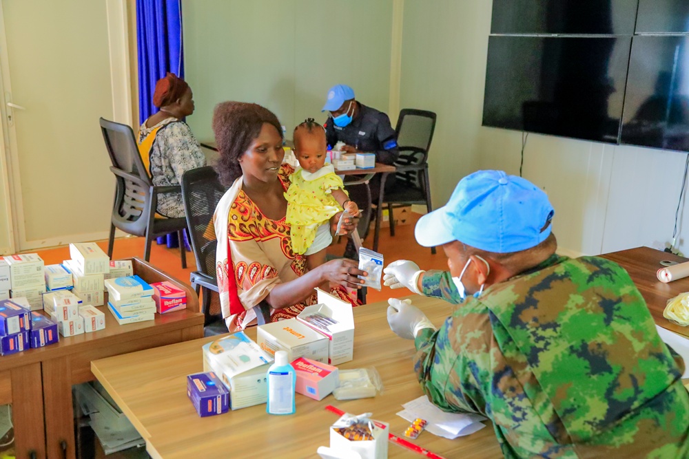 Soudan du Sud : les Casques bleus rwandais offrent des soins médicaux gratuits à Juba