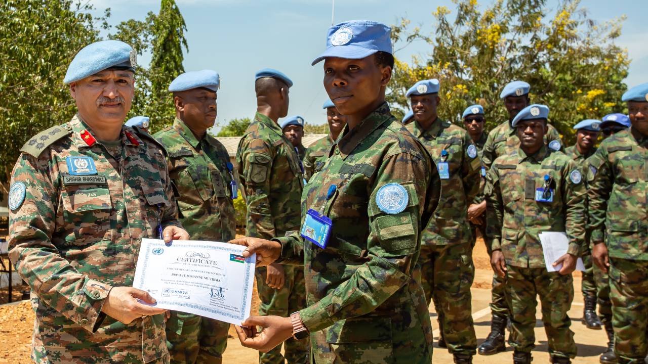 MINUSS : le commandement du secteur Sud rend hommage aux Casques bleus rwandais